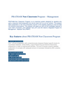 Correspondence Program: Pratham (Non-Classroom Program)